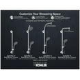 thumbnail image 5 of Kohler K-45210 Hydrorail Retrofit Shower - Bronze, 5 of 7