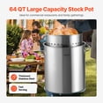 thumbnail image 2 of 64QT Stainless Steel Stockpot Cooking Kitchen Sauce Pot with Basket Lid Handle, 2 of 9