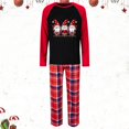 thumbnail image 2 of Odeerbi Christmas Pajamas for Family Holiday Plaid Long Sleeve Family Christmas Pajamas Matching Sets Dad Plaid Printed Loungewear Top Pants Set Two-Piece Sleepwear Xmas PJs Set Red, 2 of 6