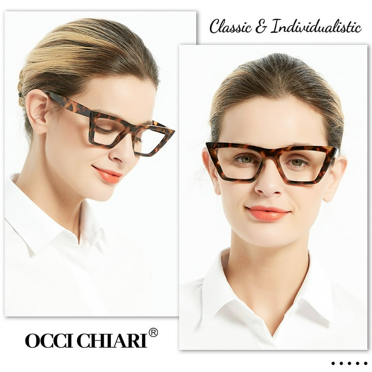 OCCI Chiari Reading Glasses for Women Cat Eye Fashion Reader Sunglasses, Demi / 2.5