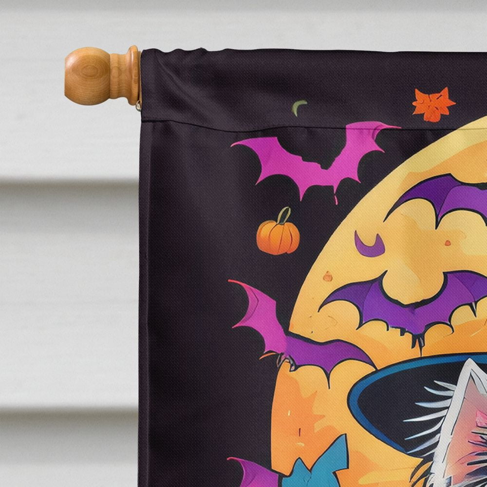 Halloween West Highland White Terrier Dog House Flag 28x40IN Double-Sided Polyester Decorative Sleeve Pole Flag for Outdoor Home Garden