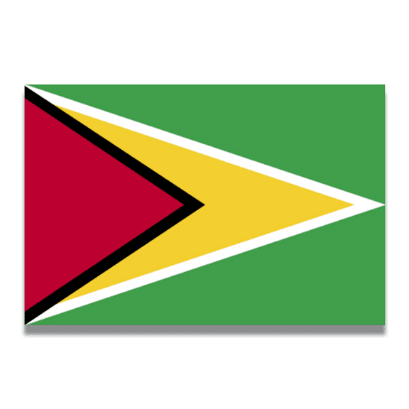Magnet Me Up Guyana Guyanese Flag Vinyl Automotive Magnet Decal, 4x6 Inches