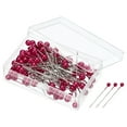 thumbnail image 1 of Uxcell Perlas Alfileres de Coser Cabeza de Bola Aguja Recta Alfiler de Acolchar, Rojo 4 Set, 1 of 5