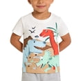 thumbnail image 2 of ZOYOEN Toddler Boys Graphic T Shirts- Soft Short Sleeve Cute Casual Summer Tees White Size 4 T, 2 of 9