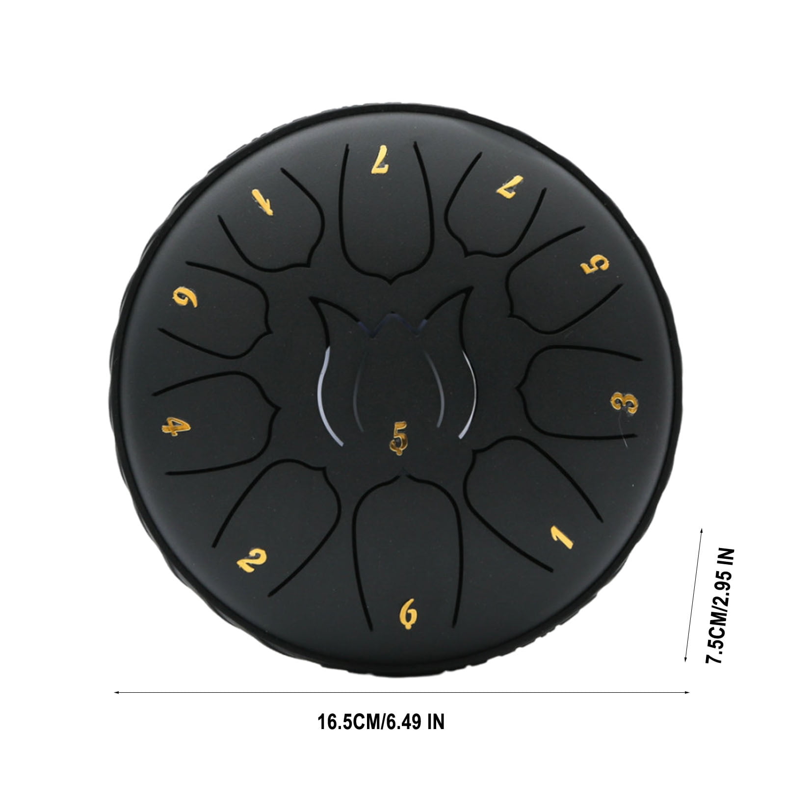 JGJJUGN 6-Inch 11 Tone Hand Drum Forget Worry Drum Portable Carbon Steel Musical Instrument for Stress Relief and Relaxation