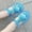 Blue, variant on AOOCHASLIY Black and Friday Kids Shoes Toddler Shoes Baby Girls Cute Fruit Jelly Colors Hollow Out Non-slip Soft Sole Beach Roman Sandals