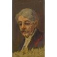 thumbnail image 3 of Ľudovít Pitthordt 10x14 Black Modern Framed Museum Art Print Titled - Portrait of an Old Man with Half-Closed Eyes (1930), 3 of 5
