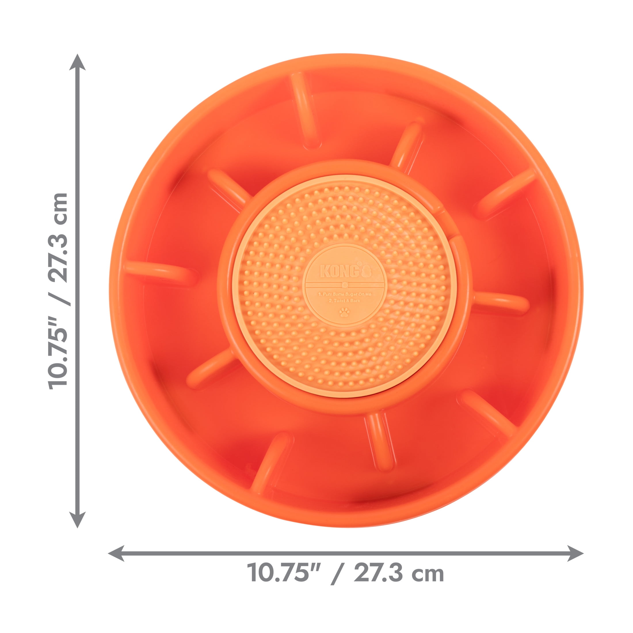 KONG Licks Mealtime Treat and Slow Feeder for Dogs, Large
