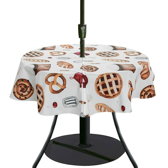 Round Tablecloth Umbrella Hole