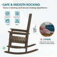 thumbnail image 3 of SERWALL Outdoor Rocking Chair Set of 2, HDPE Patio Rocker for Lawn, Porch, Coffee, 3 of 11