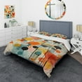 thumbnail image 1 of Designart "Atomic Abstraction Colorful Mid Century Art I" Abstract Bedding Covert Set - Abstract Midcentury Multi-Color Mid-Century Bed Set With 1 Sham, 1 of 6