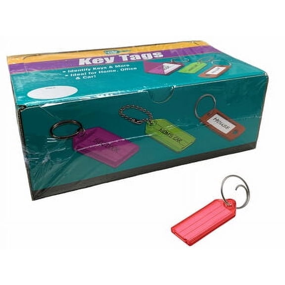 Lucky Line 12300-70 Red Key Tag with Tang Ring 100/box