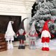 thumbnail image 2 of Yuarrent Muñeco Gnomo colgante adorno de Navidad adornos de fiesta dulce regalo supermercado chico juguete adornos para el hogar adorno alegría Kits de decoración para fiestas Gris claro Yuarrent HA070376-02, 2 of 6
