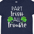 thumbnail image 4 of Inktastic Part Irish All Trouble St. Patrick's Day with Green Clovers Boys or Girls Toddler T-Shirt, 4 of 5