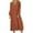 Orange, variant on LLYwey formal Gowns and Evening Dresses Women V-Neck Solid Color Loose Casual Fashion Long Sleeve Dress New A-Line Dresses White L
