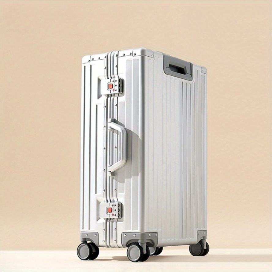 Sleek and Practical 20-inch Cabin Suitcase Made of All- Aluminum-Magnesium Alloy Material with Extendable Handle