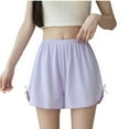 thumbnail image 1 of Srobpty Culottes de Sport Taille Mi-Haute pour Femmes, Culottes Unies Patchwork sous-Vêtements, 1 of 3