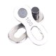 thumbnail image 4 of KALLORY 1Par Para Cadena De Cadena Plateada Accesorio Resistente, 4 of 8