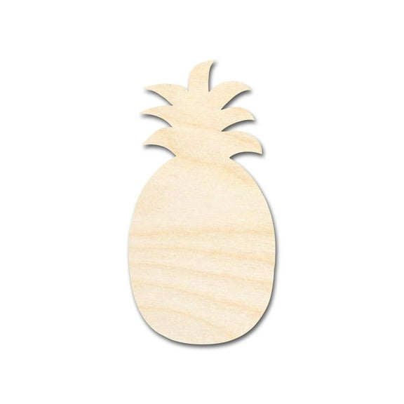 Bigger Better | Unfinished Wood Crafty Pineapple Shape | DIY Craft Cutout | 18" / 1/2"