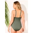 thumbnail image 2 of Swimsuits for All Women's Shirred Underwire One Piece Swimsuit, 2 of 4