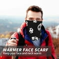 thumbnail image 2 of Black And White Soccer Ball Winter Neck Gaiter Warmer Face Mask Warm Face Scarf Cover For Cold Weather Outdoor, 2 of 5