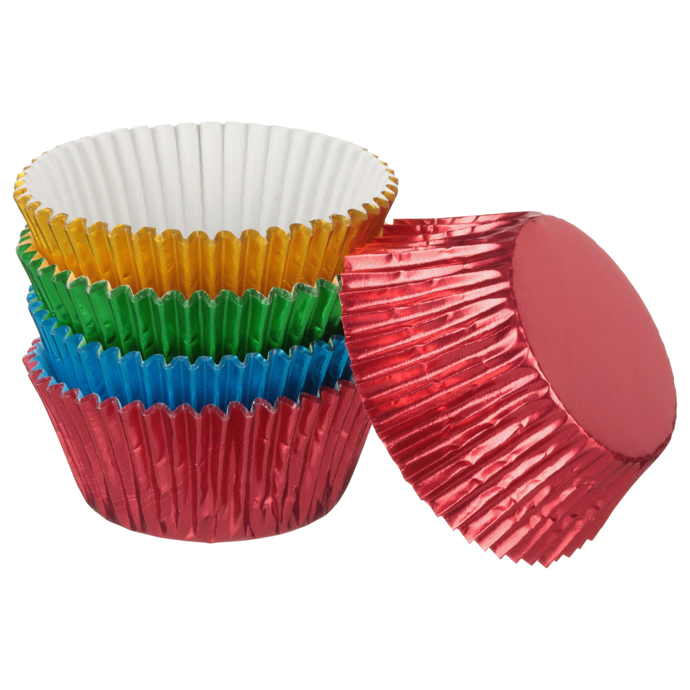 MINI Foil Cupcake Liners / Baking Cups – Red – Cake Connection