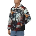 thumbnail image 3 of Goofa USA Bald Eagle Pattern Mens Full-zip Hoodie, Zip-up Pullover Hooded Sweatshirt, Kangaroo Pocket Hoodie Ideal for Daily Wear, Travel, and Home-3X-Large, 3 of 5
