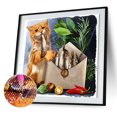 thumbnail image 2 of 5D Full Round Drill Diamond Painting Kit Animal Puppy Cat Art Decor para adultos Likrtyny Arte deco, 2 of 9