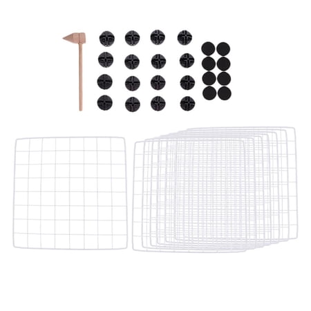 YWMJZEU Wire Metal Dog Playpen Cage Fence For Hamster Guinea Pig Mice Rat S-White+Iron
