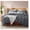 09 Dark Grey No Comforter, variant on KriKac Blue Heaven Duvet Cover Queen Size - Soft Double Brushed Queen Duvet Cover Set, 3 Piece, with Button Closure, 1 Duvet Cover 90x90 inches and 2 Pillow Shams