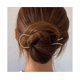 thumbnail image 2 of Metal Hair Fork Simple U Shape Hair Sticks Alloy Gold-plated Hair Pins Clips Grips For Women Thick Hair Styling Tool, 2 of 5