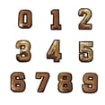 thumbnail image 2 of English Numbers and Alphabet Fabric Stickers (36) Pack * Hot Melt Adhesive Fabric Stickers, 2 of 3