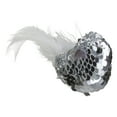 thumbnail image 4 of Northlight Sequin Right Facing Bird Clip On Christmas Ornament - 6" - White and Silver, 4 of 4