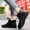 Black, variant on Women's Rain BOOTS Fashionable Low Cut Rubber Boots Non Outdoor Work Shoes All Season Comfortable Casual Wear Lightweight Portable Garden Shoes