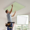 thumbnail image 4 of Vintage Sage Green Magnetic Fluorescent Light Covers for Ceiling Lights 2x4Ft, Farmhouse Retro Beige Solid Color Office Classroom Kitchen Drop Ceiling Light Covers Lighting Filters Shade Panel 1 Pack, 4 of 9