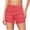 Red, variant on Kilaqueen Jeans for Women Ripped High Waisted Button Closure Frayed Denim Short with Pockets Distressed Solid Color Trendy Short