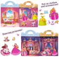 thumbnail image 4 of Libro de pegatinas BEKALERZ Puffy Reusable Princess Toys 3-6 Y, 4 of 9