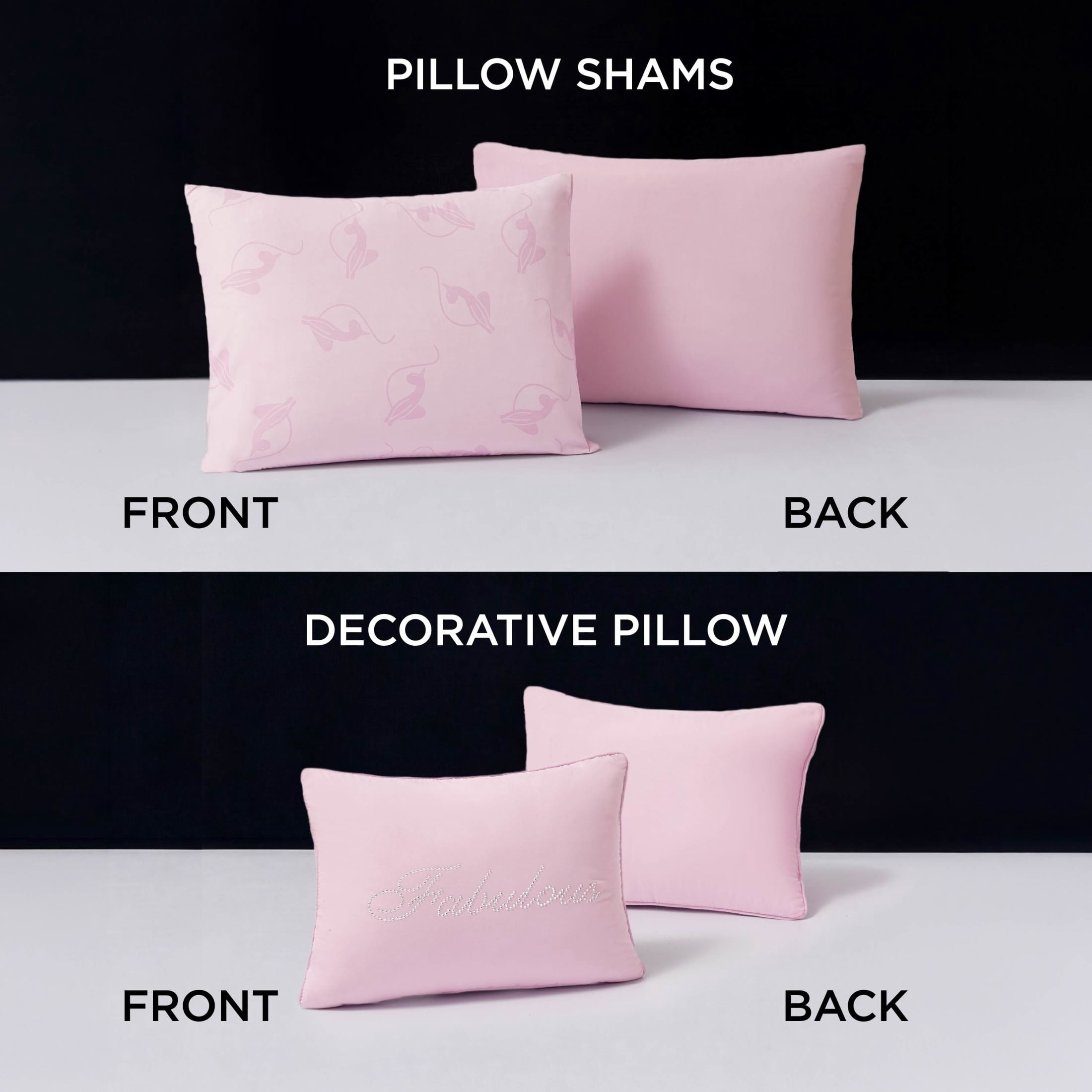 Baby Phat Logo Cat Comforter Sets Full/Queen, Pink