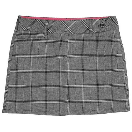 No Boundaries - Juniors Tab-Waist Plaid Mini