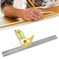 thumbnail image 2 of Adjustable Combination Square, Sturdy Stainless Steel Combination Square, Easy Use For 180 Degrees 135 Degrees, 2 of 8