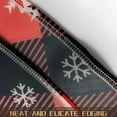 thumbnail image 4 of Christmas Round Tablecloth 60 Inch Buffalo Plaid Tablecloth Merry Christmas Snowflake Tablecover Anti-Wrinkle Waterproof Wipeable Table Cloth for Kitchen/Home Decoration, 4 of 5