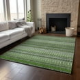 thumbnail image 6 of Addison Rugs Mayfield Washable Transitional Stripes Green Rectangle Rug, 3' x 5', 6 of 6