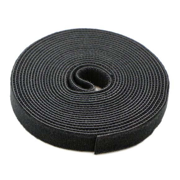 Pasow Fastening Tape Cable Tie Double Side Nylon Power Wire Management 3/4Inch 1 Roll Hook (5 Yards, Style 1)