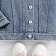 thumbnail image 6 of Jkety Girl Jacket Toddler Baby Boy Girls Denim Jacket Button Down Basic Ripped Jeans Coat Outwear Casual Clothes Beige,2-3 Years, 6 of 7