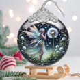 thumbnail image 3 of Adorno colgante Jocidea Dandelion Fairy, vitral, 3 of 6