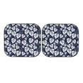 thumbnail image 7 of Xecao White Leaves for Foldable Car Sun Shades (2-Pack) offer sun protection with an easy-fold design for convenient windshield shading., 7 of 7