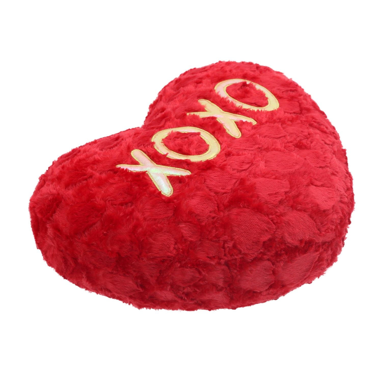 Façon de célébrer la Valentin Big Heart Xo Pillow, rouge
