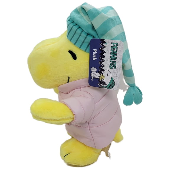 Peanuts Woodstock Plush in Pajamas with Sleep Hat Approx.11" tall