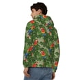 thumbnail image 4 of Kdxio Parrots And Tropical Leaves Print Men Hoodies Casual Hoodies for Men with Zip Pockets Full Zip Long Sleeve Sweatshirt Sports Hooded Jacket-Large, 4 of 5