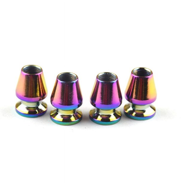 Tapa de válvula de aleación de aluminio de color mágico con hermosa boca para motocicleta de automóvil, tapa de aire de bicicleta colorida